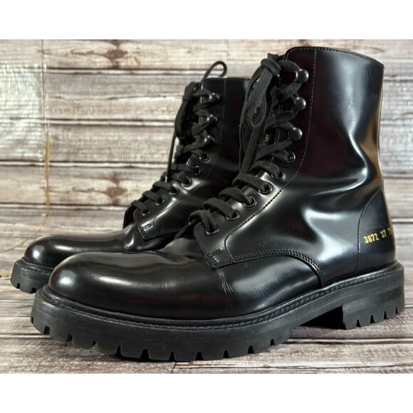 Common Projects Shoes - Common Projects Combat Leather Boot size 37 UE 7 US color Black